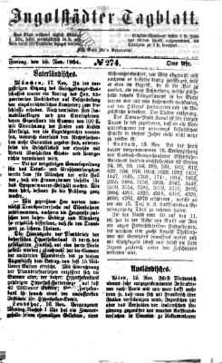 Ingolstädter Tagblatt Freitag 18. November 1864