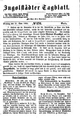 Ingolstädter Tagblatt Montag 21. November 1864