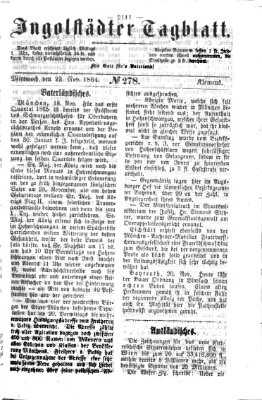 Ingolstädter Tagblatt Mittwoch 23. November 1864