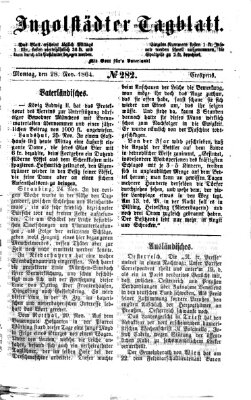 Ingolstädter Tagblatt Montag 28. November 1864