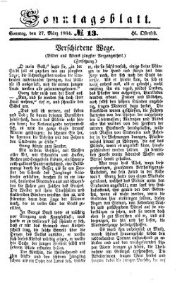 Ingolstädter Tagblatt Sonntag 27. März 1864