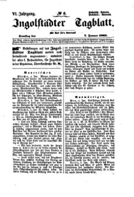 Ingolstädter Tagblatt Samstag 7. Januar 1865