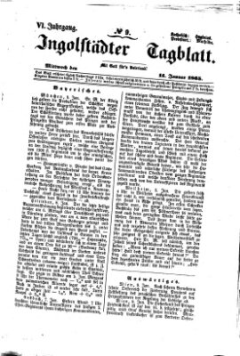 Ingolstädter Tagblatt Mittwoch 11. Januar 1865