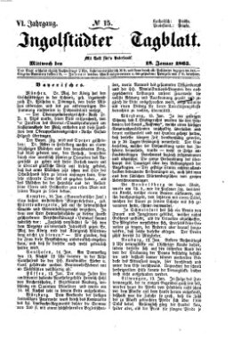 Ingolstädter Tagblatt Mittwoch 18. Januar 1865