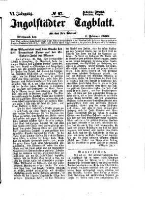 Ingolstädter Tagblatt Mittwoch 1. Februar 1865