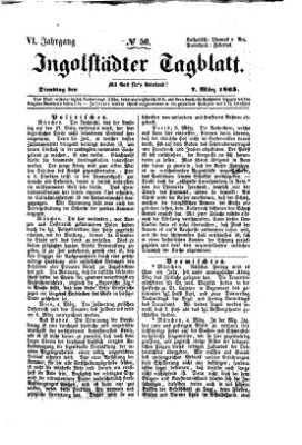 Ingolstädter Tagblatt Dienstag 7. März 1865