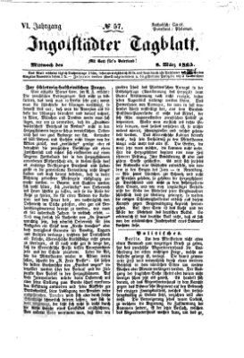 Ingolstädter Tagblatt Mittwoch 8. März 1865