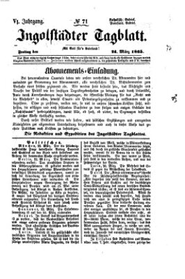 Ingolstädter Tagblatt Freitag 24. März 1865