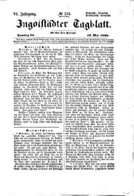 Ingolstädter Tagblatt Samstag 13. Mai 1865