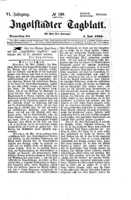 Ingolstädter Tagblatt Donnerstag 1. Juni 1865