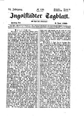 Ingolstädter Tagblatt Freitag 9. Juni 1865