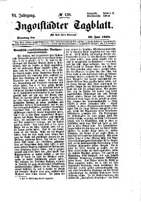 Ingolstädter Tagblatt Dienstag 13. Juni 1865