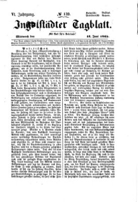 Ingolstädter Tagblatt Mittwoch 14. Juni 1865