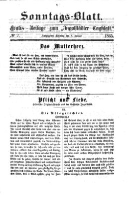 Ingolstädter Tagblatt Sonntag 8. Januar 1865