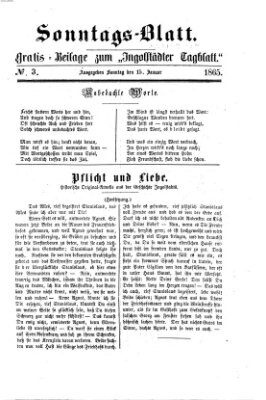 Ingolstädter Tagblatt Sonntag 15. Januar 1865