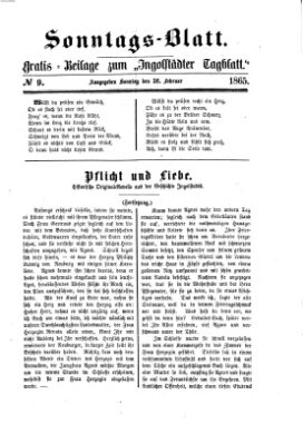 Ingolstädter Tagblatt Sonntag 26. Februar 1865