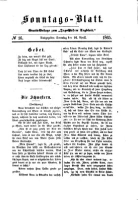 Ingolstädter Tagblatt Sonntag 16. April 1865