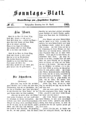 Ingolstädter Tagblatt Sonntag 23. April 1865