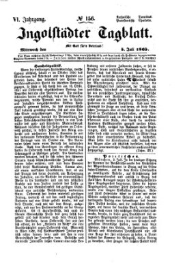 Ingolstädter Tagblatt Mittwoch 5. Juli 1865