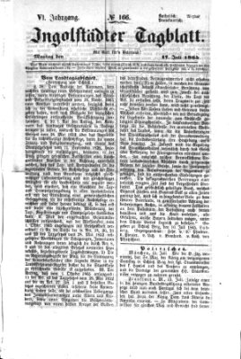 Ingolstädter Tagblatt Montag 17. Juli 1865