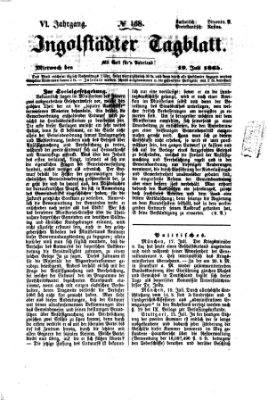 Ingolstädter Tagblatt Mittwoch 19. Juli 1865