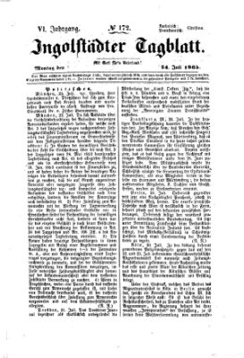 Ingolstädter Tagblatt Montag 24. Juli 1865