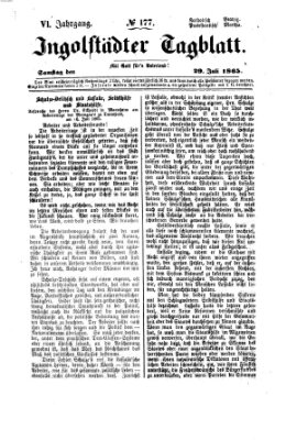 Ingolstädter Tagblatt Samstag 29. Juli 1865