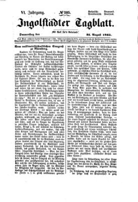 Ingolstädter Tagblatt Donnerstag 31. August 1865