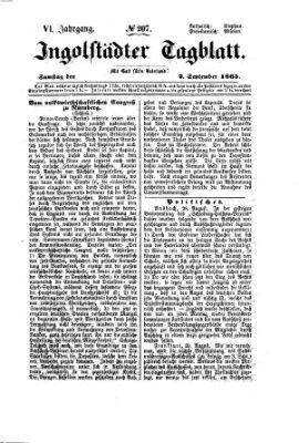 Ingolstädter Tagblatt Samstag 2. September 1865