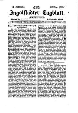 Ingolstädter Tagblatt Montag 4. September 1865