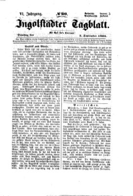 Ingolstädter Tagblatt Dienstag 5. September 1865