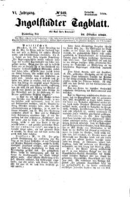 Ingolstädter Tagblatt Samstag 21. Oktober 1865