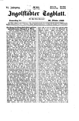 Ingolstädter Tagblatt Donnerstag 26. Oktober 1865