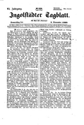 Ingolstädter Tagblatt Donnerstag 2. November 1865