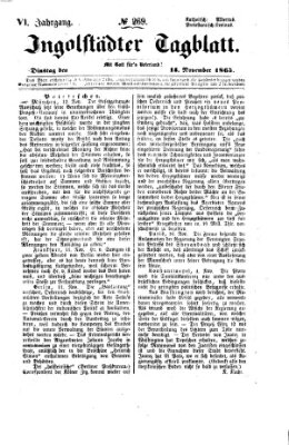 Ingolstädter Tagblatt Dienstag 14. November 1865