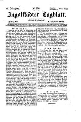 Ingolstädter Tagblatt Freitag 8. Dezember 1865