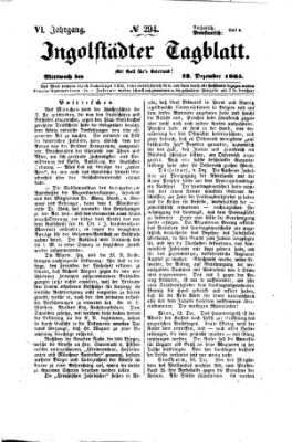 Ingolstädter Tagblatt Mittwoch 13. Dezember 1865