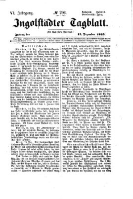 Ingolstädter Tagblatt Freitag 15. Dezember 1865