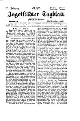 Ingolstädter Tagblatt Freitag 29. Dezember 1865