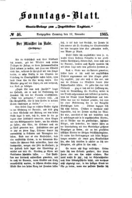 Ingolstädter Tagblatt Sonntag 12. November 1865