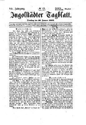 Ingolstädter Tagblatt Dienstag 16. Januar 1866