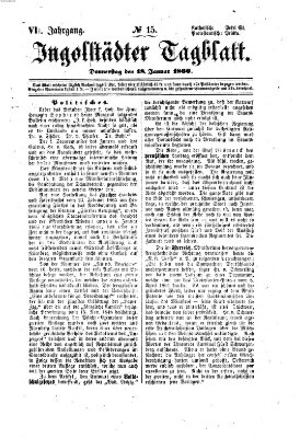 Ingolstädter Tagblatt Donnerstag 18. Januar 1866