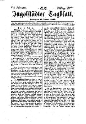 Ingolstädter Tagblatt Freitag 19. Januar 1866