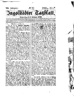 Ingolstädter Tagblatt Donnerstag 8. Februar 1866