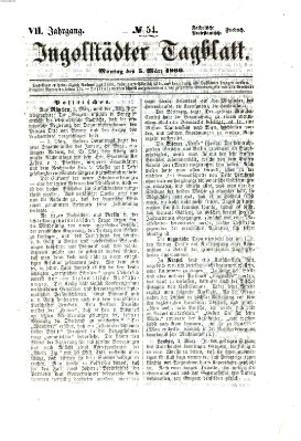 Ingolstädter Tagblatt Montag 5. März 1866