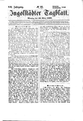 Ingolstädter Tagblatt Montag 19. März 1866