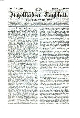 Ingolstädter Tagblatt Donnerstag 29. März 1866