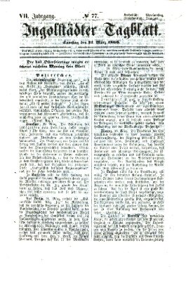 Ingolstädter Tagblatt Samstag 31. März 1866