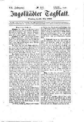 Ingolstädter Tagblatt Dienstag 15. Mai 1866