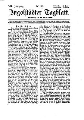 Ingolstädter Tagblatt Mittwoch 23. Mai 1866